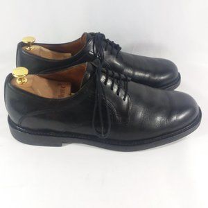 J. Murphy Black Leather Plain Toe Derby Mens 11M